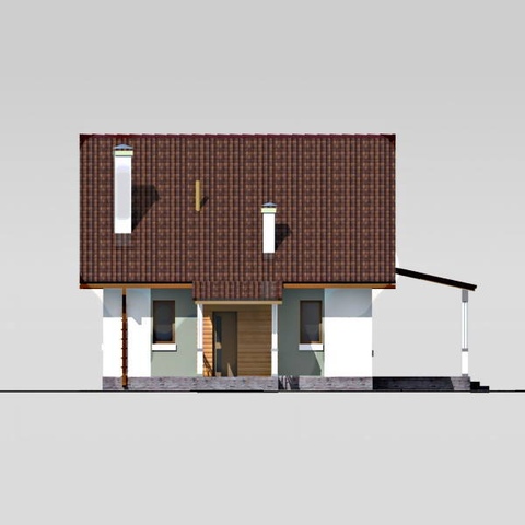 головний фасад будинку 100 м2 Бемби 4