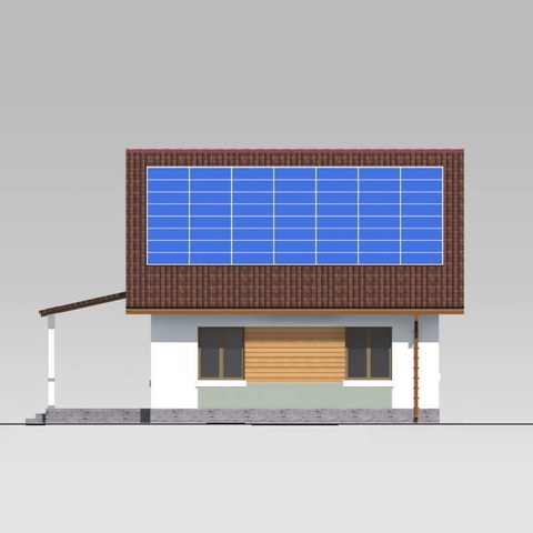 задній фасад будинку 100 м2 Бемби 4