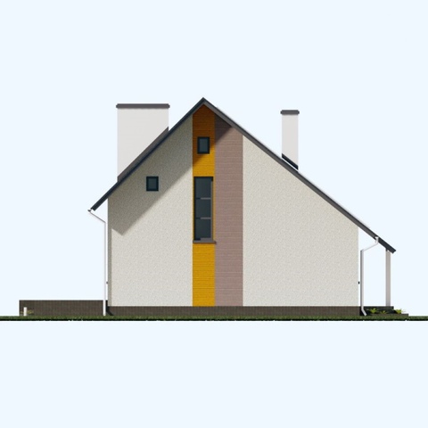 дом проект левый фасад