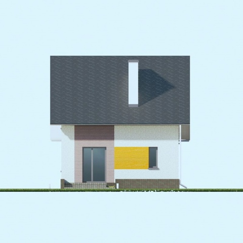 дом проект, Шпак 7, задний фасад