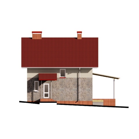 будинок проект,  Селена, головний фасад