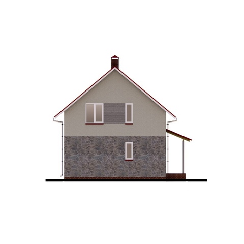 будинок проект,  Селена, правий фасад