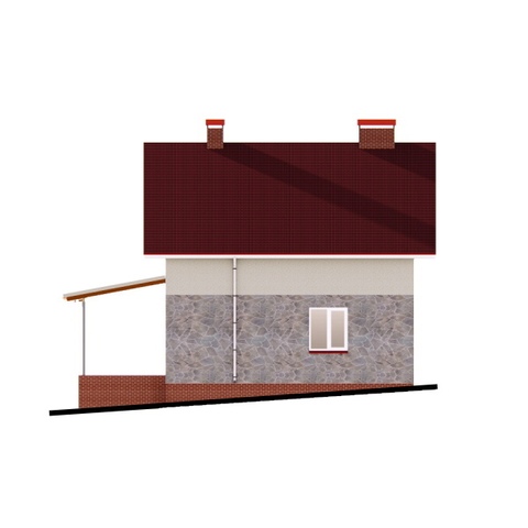 будинок проект,  Селена, задній фасад