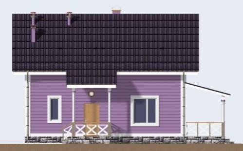 дом проект, Сирень, главный фасад