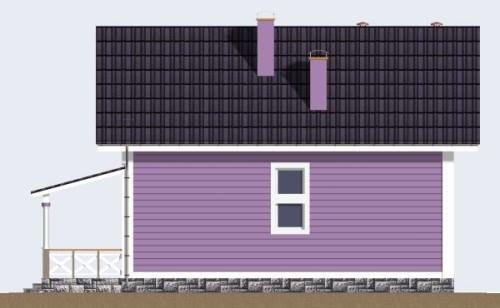 дом проект, Сирень, задний фасад