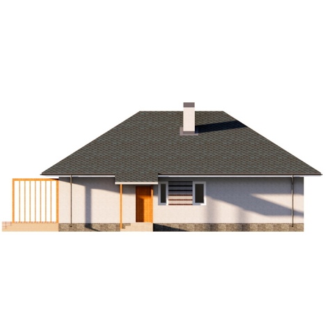 задний фасад дома 108 м2 Звездный 2