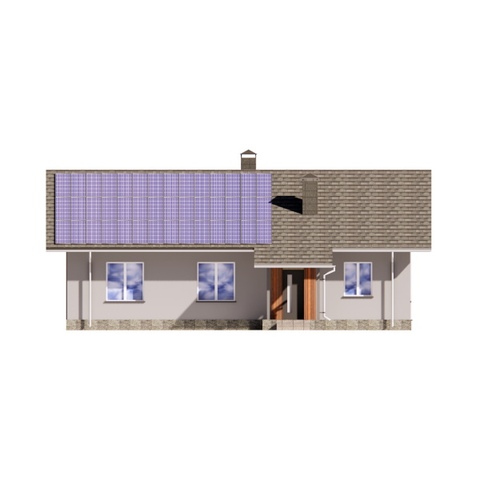 головний фасад будинку 108 м2 Зоряний 3