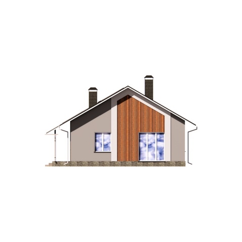 бічний фасад будинку 108 м2 Зоряний 3