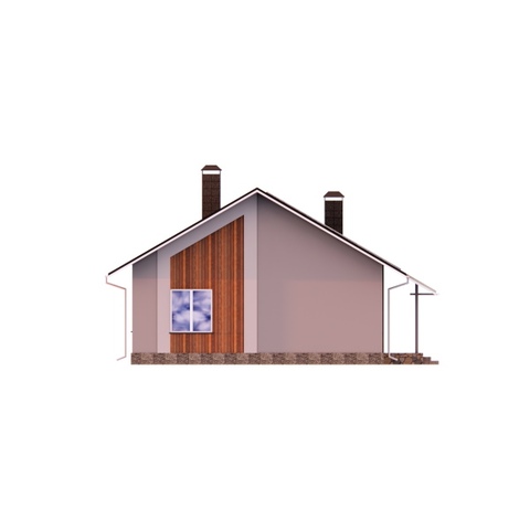 бічний фасад будинку 108 м2 Зоряний 3