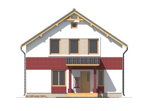 будинок проект, Буча, головний фасад