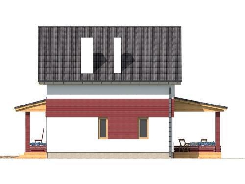 проекти котеджу правий фасад