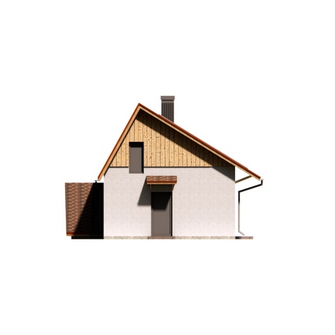 фасад будинку 110 м2 Господарча споруда