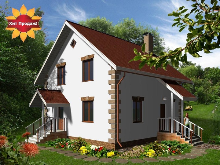 Ready made home plans - Luck 2 Main facade