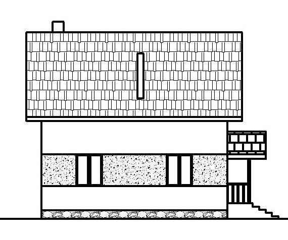 Ready made home plans - Luck 2 Rear facade