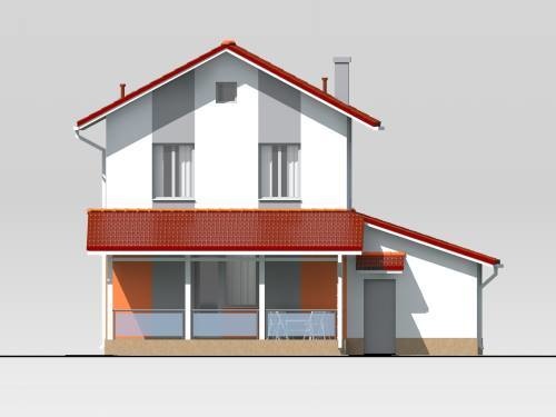 будинок проект, Рябина 2, задній фасад