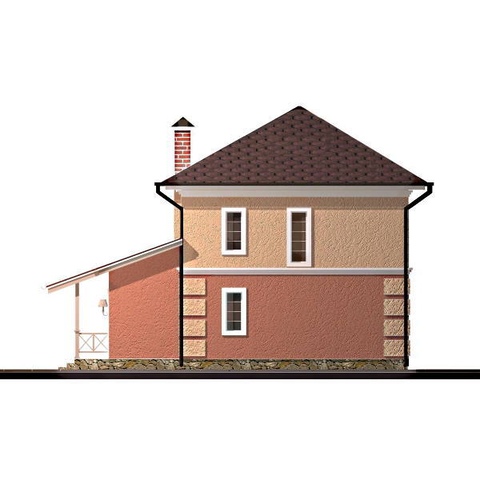 правий фасад будинку