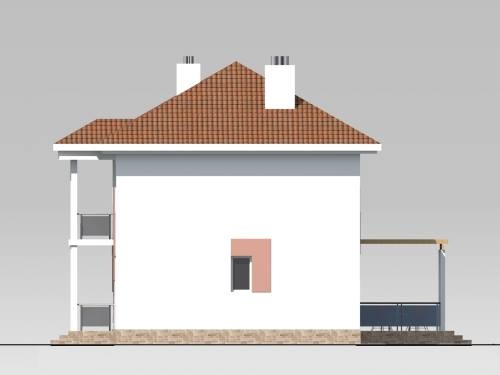 будинок проект, Барвинок 2, правий фасад 