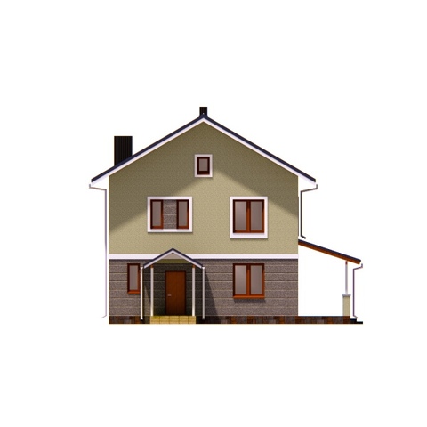 проект будинку, Ласточка 14, головный фасад