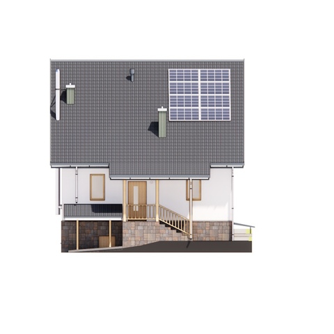 Фасад будинку 120 м2 Паша 6