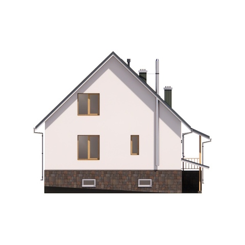 Фасад будинку 120 м2 Паша 6