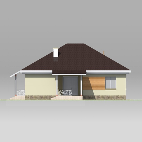 будинок проект, Соля, правий фасад  