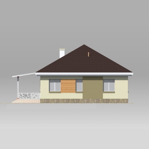 будинок проект, Соля, лівий фасад  