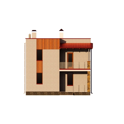 будинок проект, Хризантема 9, головний фасад 