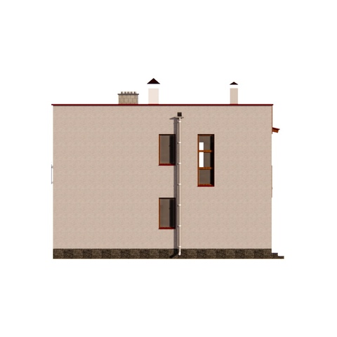 будинок проект, Хризантема 9, правий фасад 