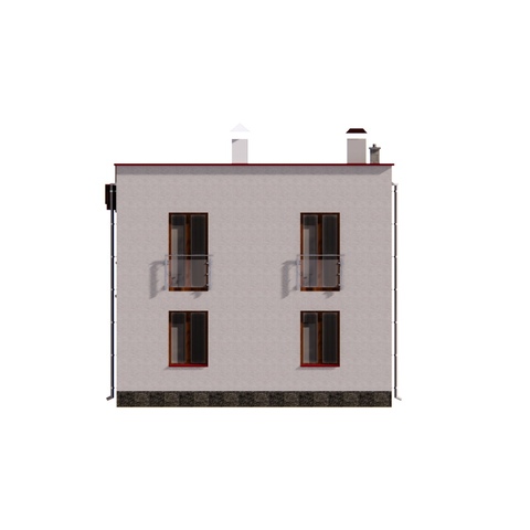 будинок проект, Хризантема 9, лівий фасад 