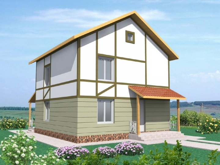 Stock home plan - Krokus 123 sq.m Main facade