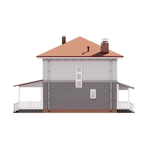 правий фасад будинку Ласточка 12