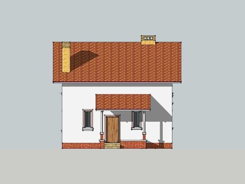 будинок проект, Тіса, головний фасад 