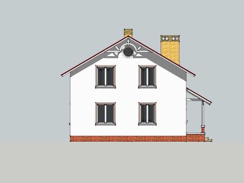 будинок проект, Тіса, правий фасад 