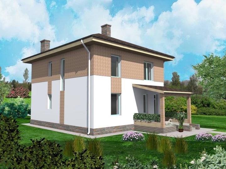 Stock house plan - Martlet 10 131 sq.m Rear facade