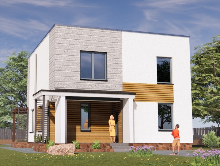 projekt domu Jaskółka 16 Główna fasada
