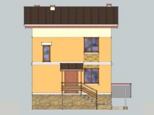 Канадський будинок 6х9 головний фасад будинку Тандем 3