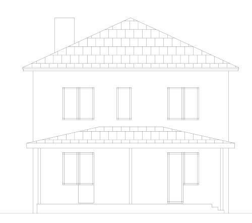 будинок проект, Маша SE 2, задній фасад 