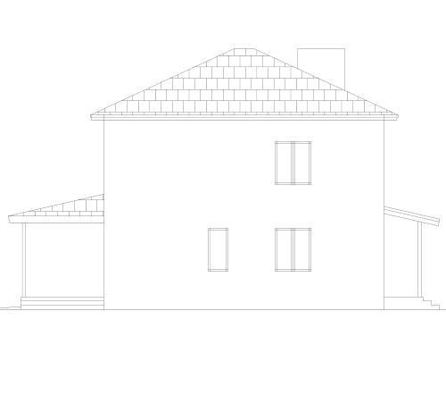 будинок проект, Маша SE 2, лывий фасад 