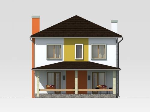 будинок проект, Маша SE 12, Задній фасад 