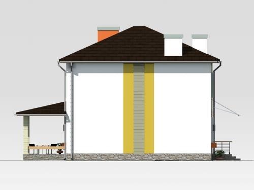 будинок проект, Маша SE 12, лівий фасад 