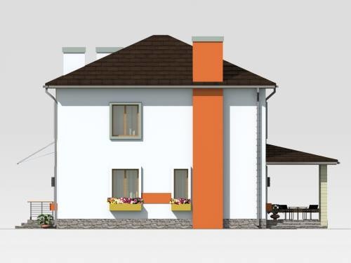 будинок проект, Маша SE 12, правий фасад 
