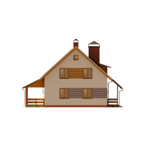 проекти котеджу правий фасад