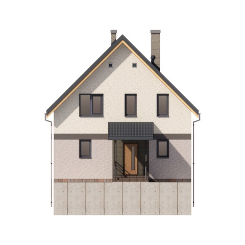 Вигляд фасадів будинку 136 м2 Паша 7