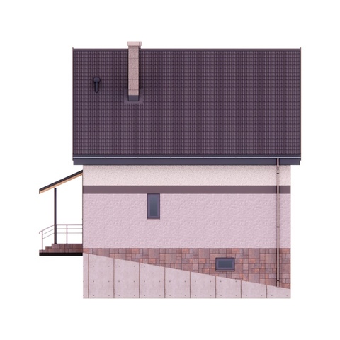 Вигляд фасадів будинку 136 м2 Паша 7