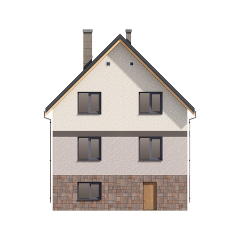 Вигляд фасадів будинку 136 м2 Паша 7