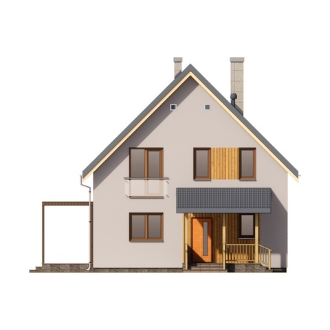 Вигляд фасадів будинку 136 м2 Паша 8