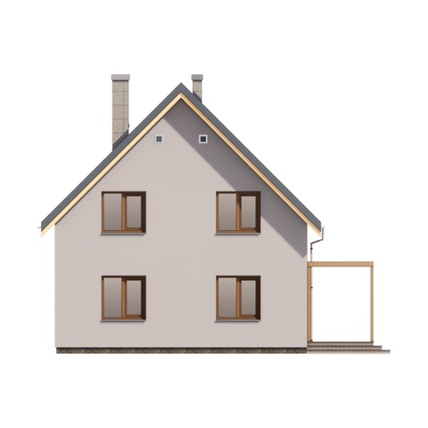 Вигляд фасадів будинку 136 м2 Паша 8