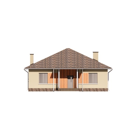 Фасад будинку 137 м2 Мандарин 5