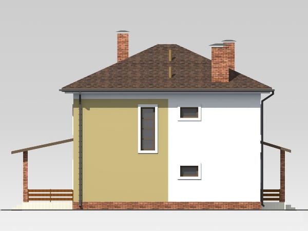дизайн будинку Ластівка 11 боковий фасад