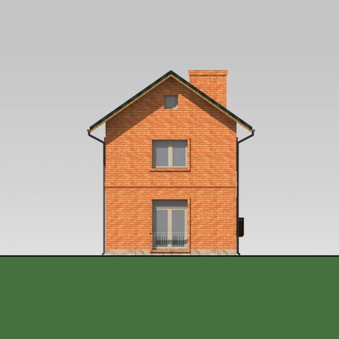 проект будинку Тула задній фасад